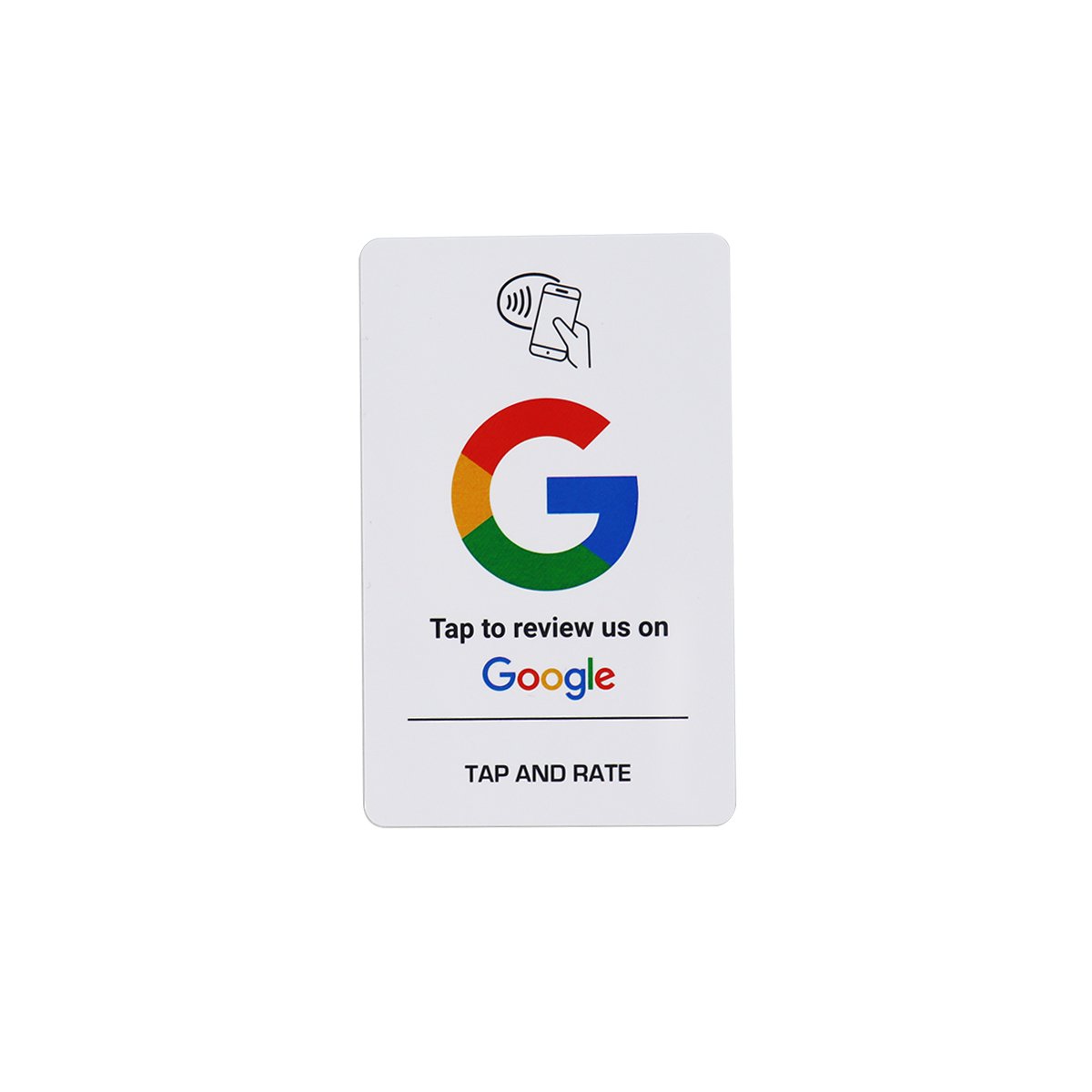 Factory F08 PVC Google Review Card 13.56mhz Rfid Card