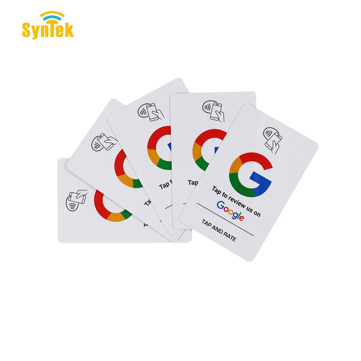 Factory F08 PVC Google Review Card 13.56mhz Rfid Card