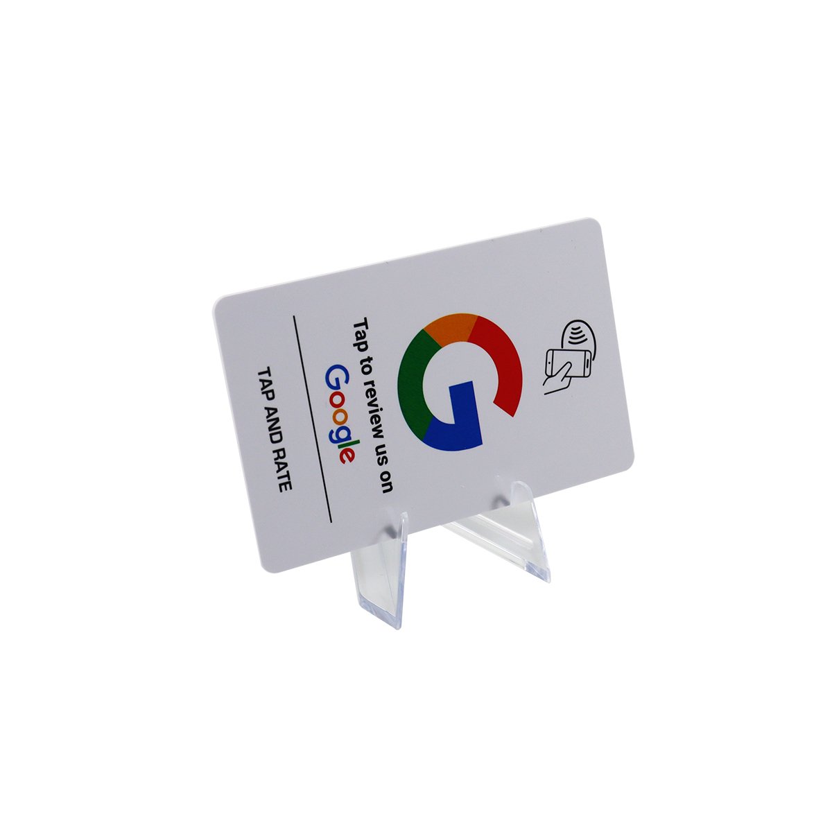 Factory F08 PVC Google Review Card 13.56mhz Rfid Card