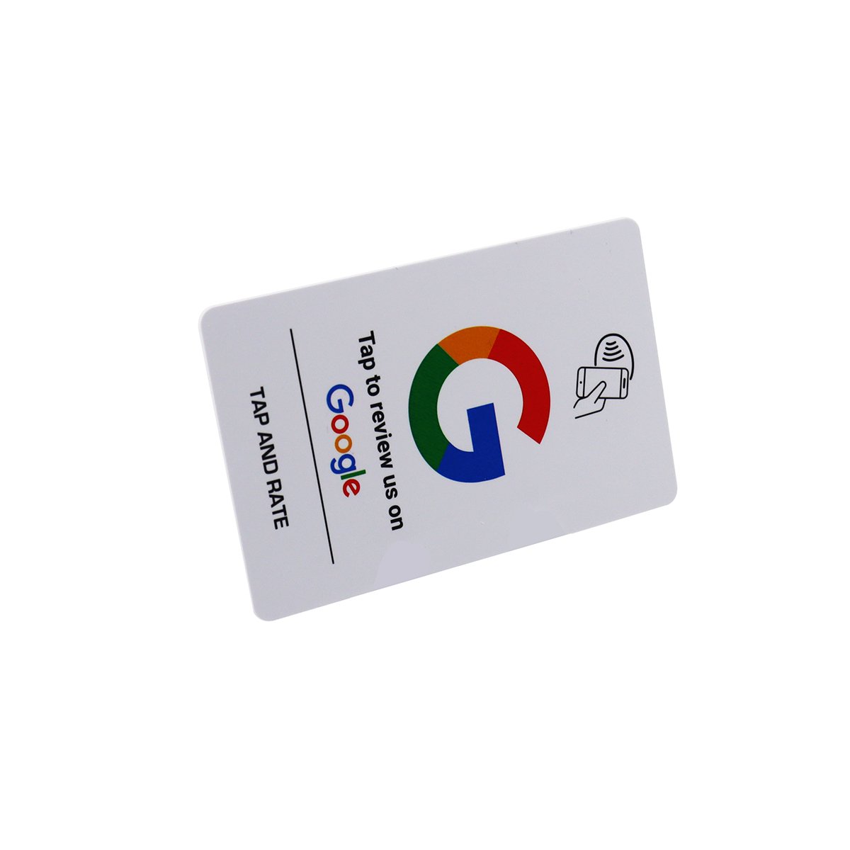 Factory F08 PVC Google Review Card 13.56mhz Rfid Card