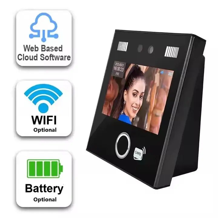 AI11F Web Cloud WIFI Dynamic AI Face Fingerprint Rfid Card Attendance Door Lock Access Control Device