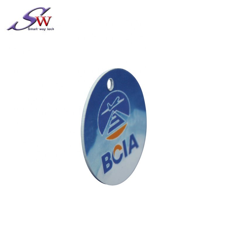 Proximity RFID Coin Tags 13.56Mhz F08 Chip Token Smart Access Control Card PVC IC Tag