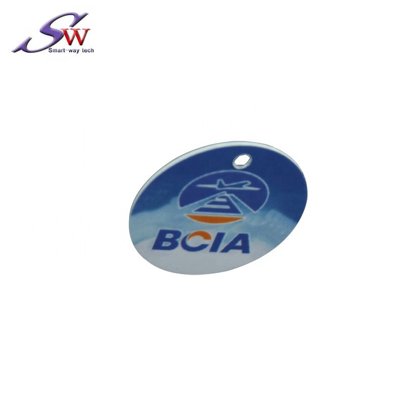Proximity RFID Coin Tags 13.56Mhz F08 Chip Token Smart Access Control Card PVC IC Tag