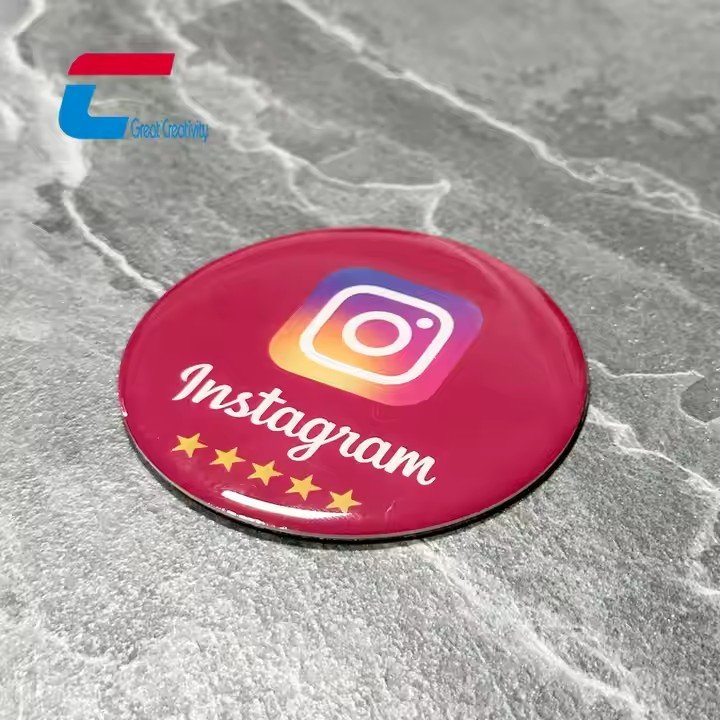 Customized Big Epoxy Resin Business Card NFC Menu Tag