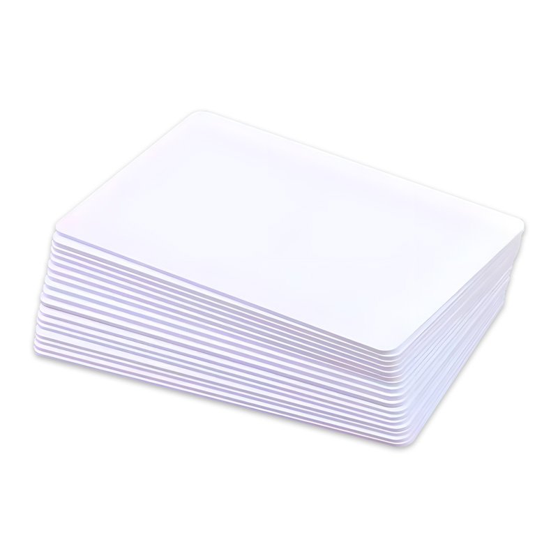 white blank card, white blank PVC ID IC card
