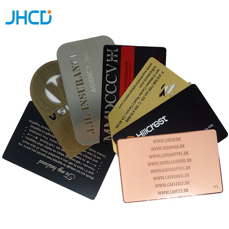 Wholesale Luxury Stainless Steel NFC Metal Card with Engraving 13.56MHz Frequency Business Card