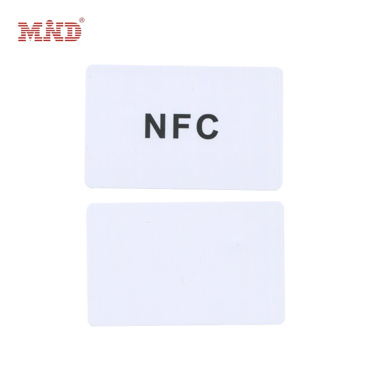 Custom 13.56mhz Inkjet printable nfc chip white Blank Pvc Plastic nfc card