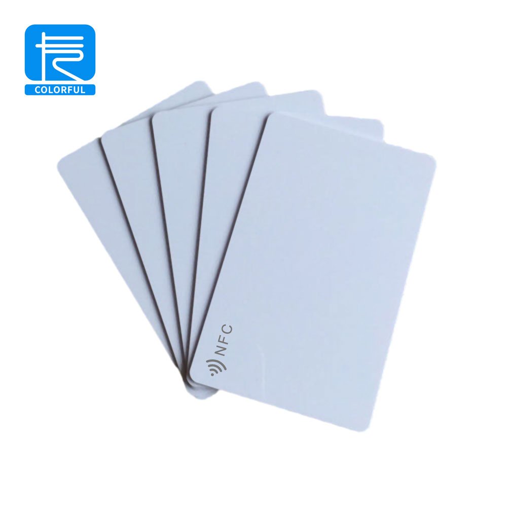 Matte/Glossy PVC White NFC Card NFC215 Blank White Card for NFC Digital Business Card