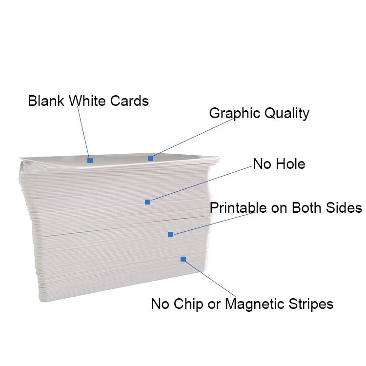 Matte/Glossy PVC White NFC Card NFC215 Blank White Card for NFC Digital Business Card