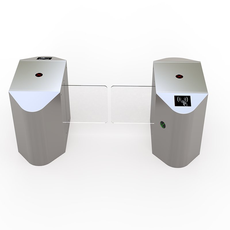 304ss rfid turnstile High Standard access Sliding Wing Door 60cm Width Swipe Card Sliding Gate Access Control for hospital
