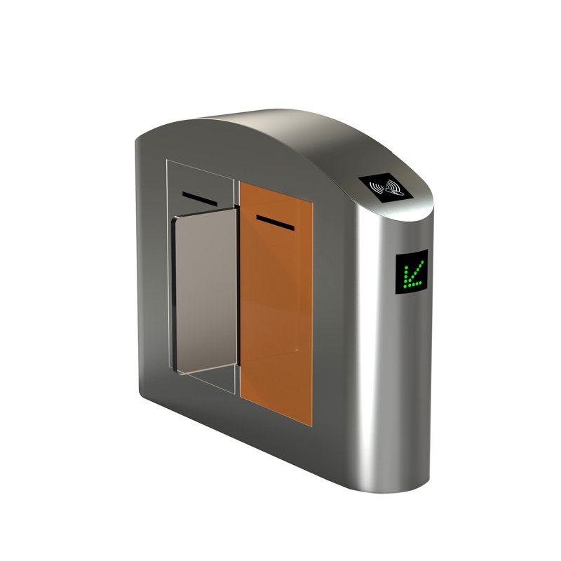 304ss rfid turnstile High Standard access Sliding Wing Door 60cm Width Swipe Card Sliding Gate Access Control for hospital