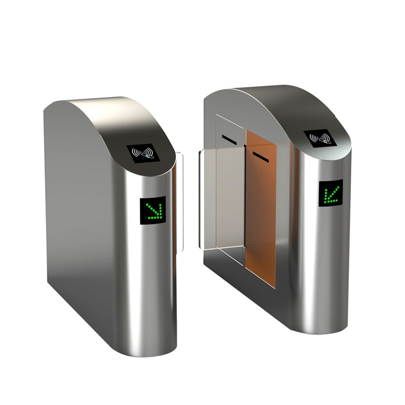 304ss rfid turnstile High Standard access Sliding Wing Door 60cm Width Swipe Card Sliding Gate Access Control for hospital