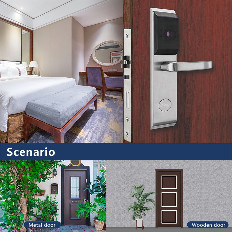 Orbita Cerraduras Con Tarjeta Touchless Keyless Rfid Access Control Key Card Hotel Door Lock With Management Software System