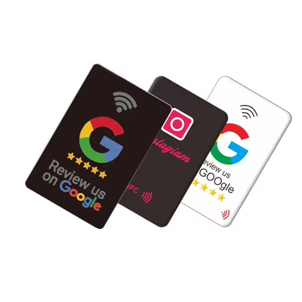 Adequate Stock Custom Acrylic 213 215 216 NFC Card Programmable Google Review Card