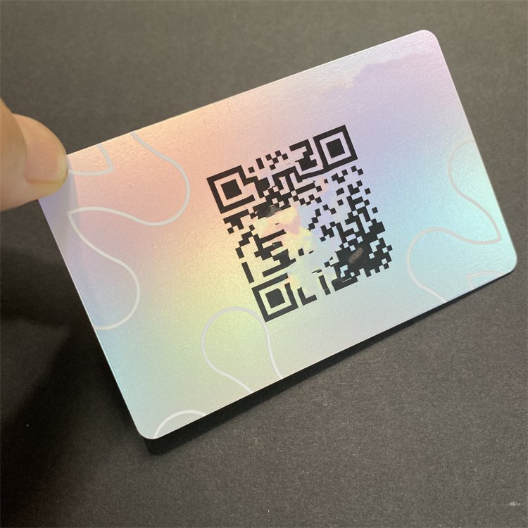 Printable Blank PVC CR80 Shiny Hologram Pvc Id Card For Heat Lamination Machine