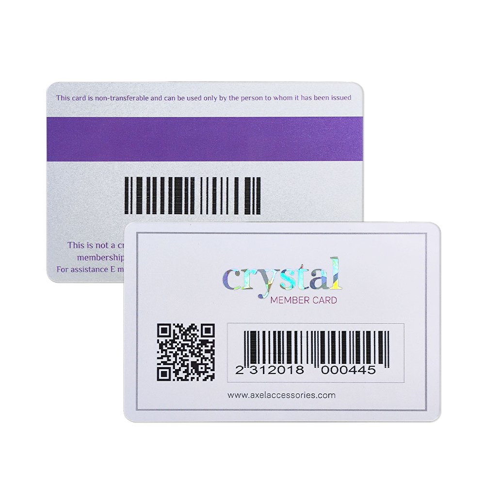 Wholesale Custom Plastic Loyalty Membership Gift Cards PVC Magnetic Stripe Card With QR Code