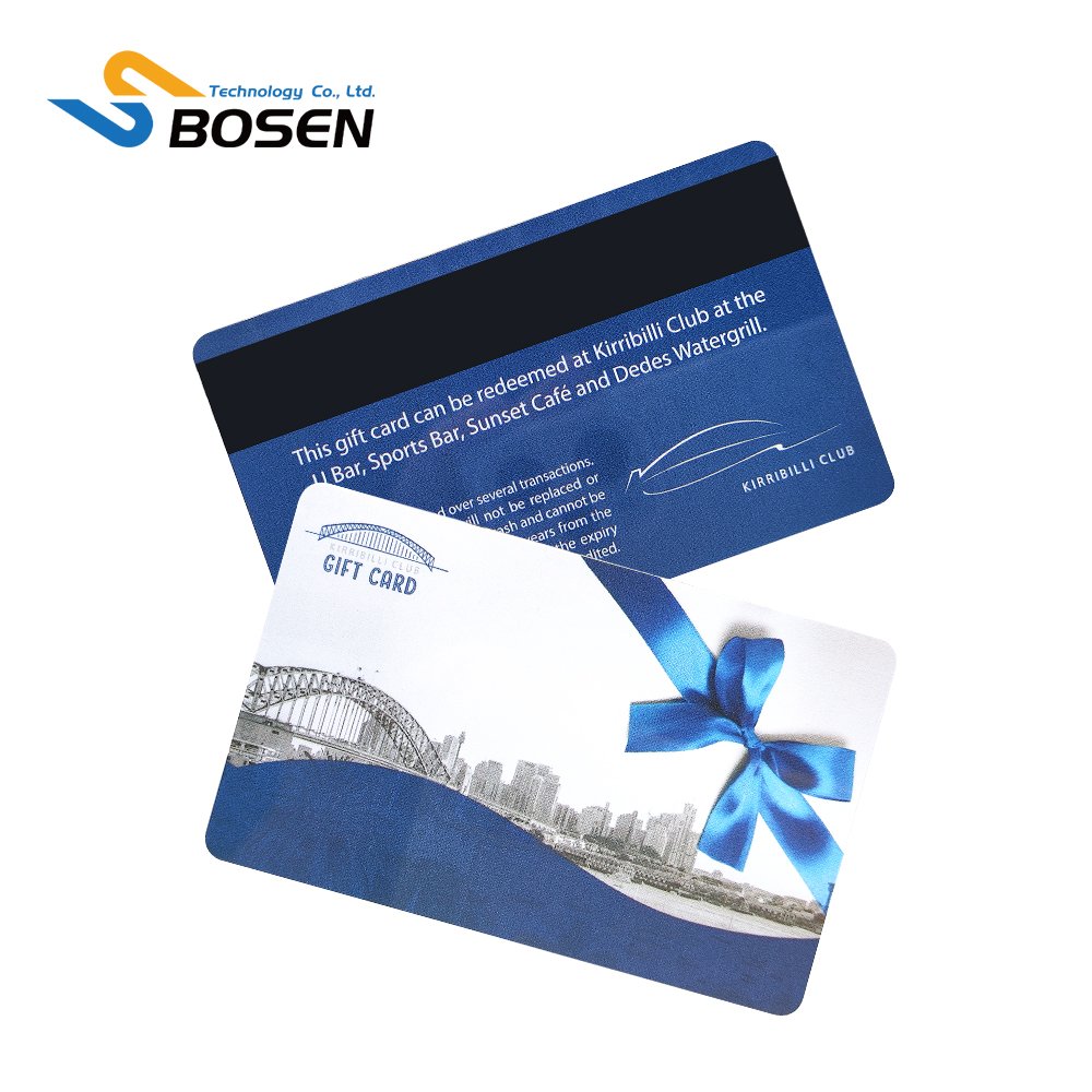 Wholesale Custom Plastic Loyalty Membership Gift Cards PVC Magnetic Stripe Card With QR Code