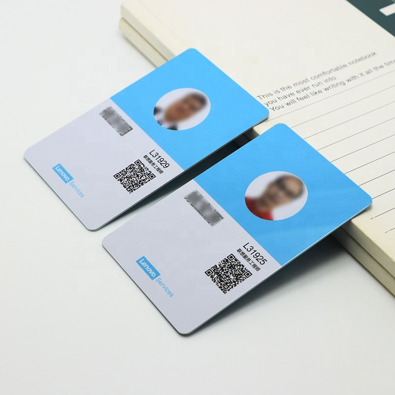 Top sale Custom High Quality Plastic PVC Photo ID Card Identification Portrait Card