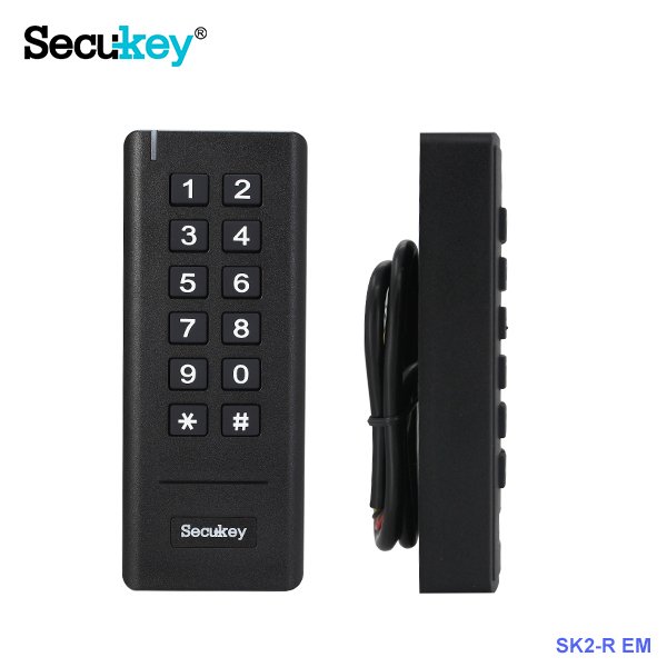 Secukey Smart Standalone Rfid Card Reader Plastic Proximity Keypad Reader Waterproof Biometric Access Control System