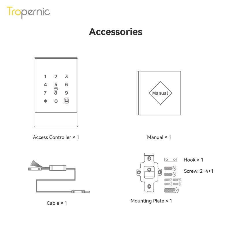 K2 Waterproof Wifi Remote Digital Electronic Smart Door Lock App Ttlock Access Control For Office