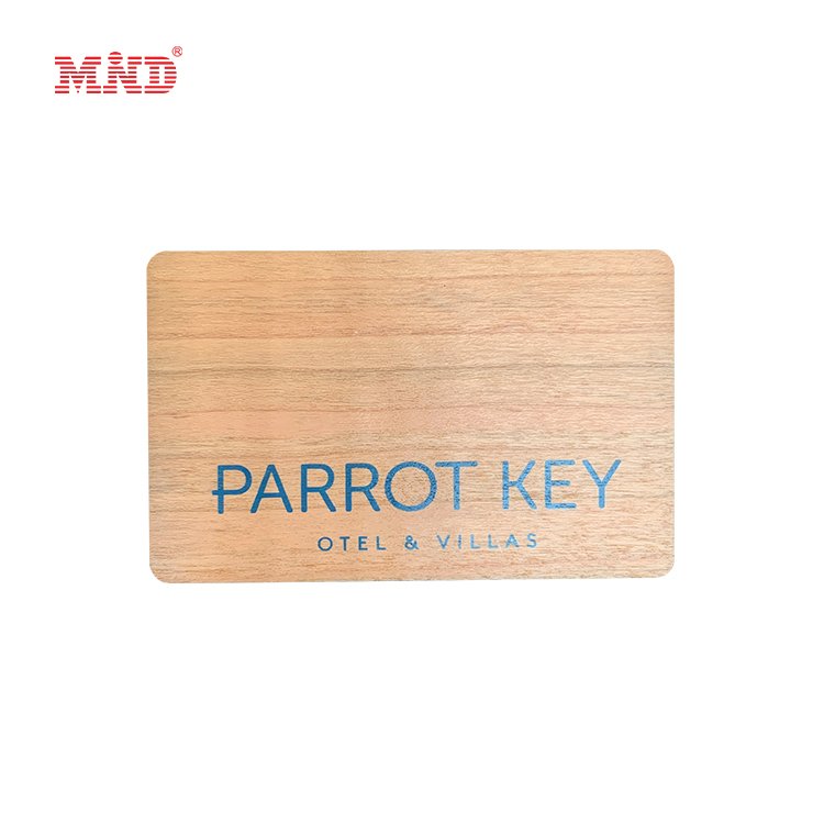 Customized Shape Wooden Card RFID Hotel Card Eco-friendly Access Control Card