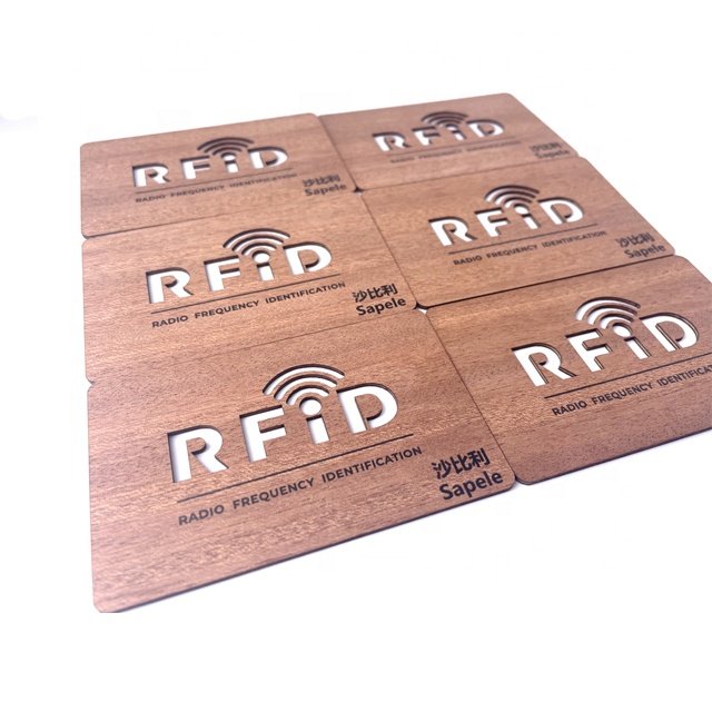 wooden access control cards Fobs and Tags for door entry