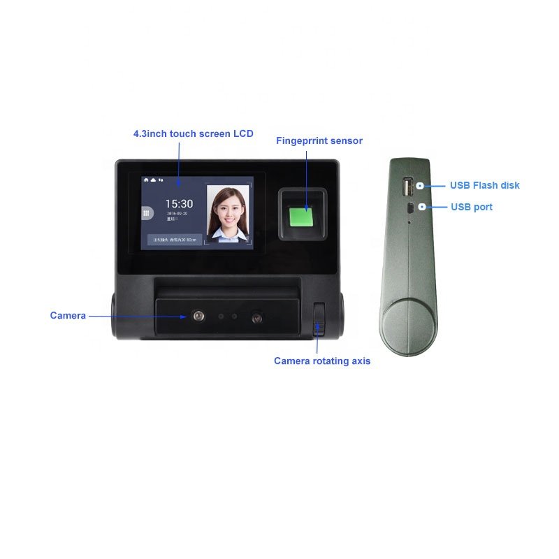 Wholesale Contactless Palm Face Fingerprint Recognition Employee Time Attendance Machine With Free SDK Software