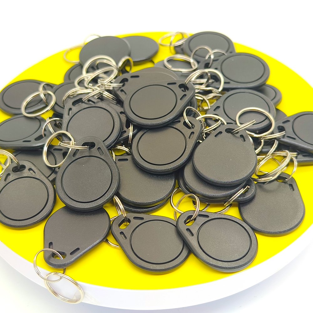 Factory direct Supply 125KHz RFID key fob Blue Color TK4100 proximity access control hotel keychain keyfob Blue Color