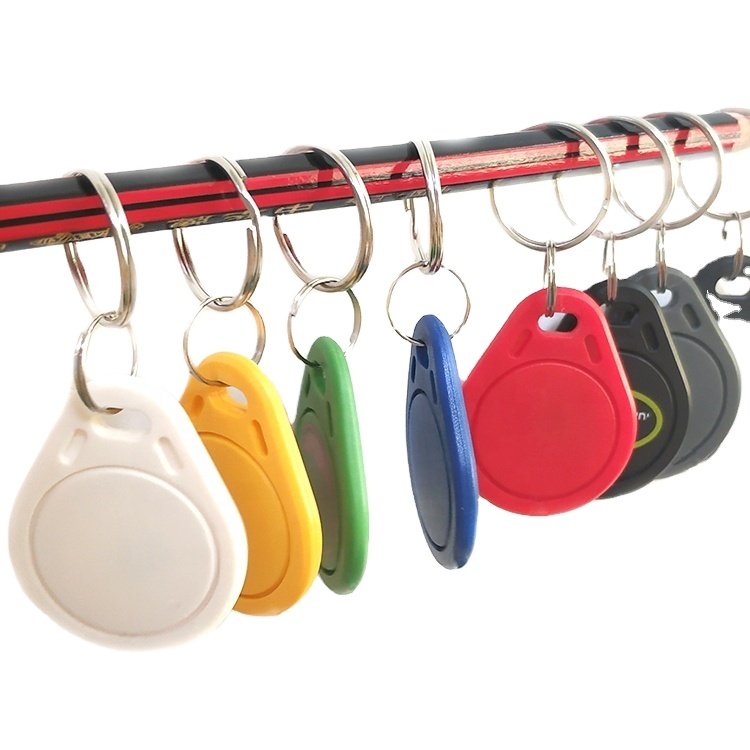 Factory direct Supply 125KHz RFID key fob Blue Color TK4100 proximity access control hotel keychain keyfob Blue Color