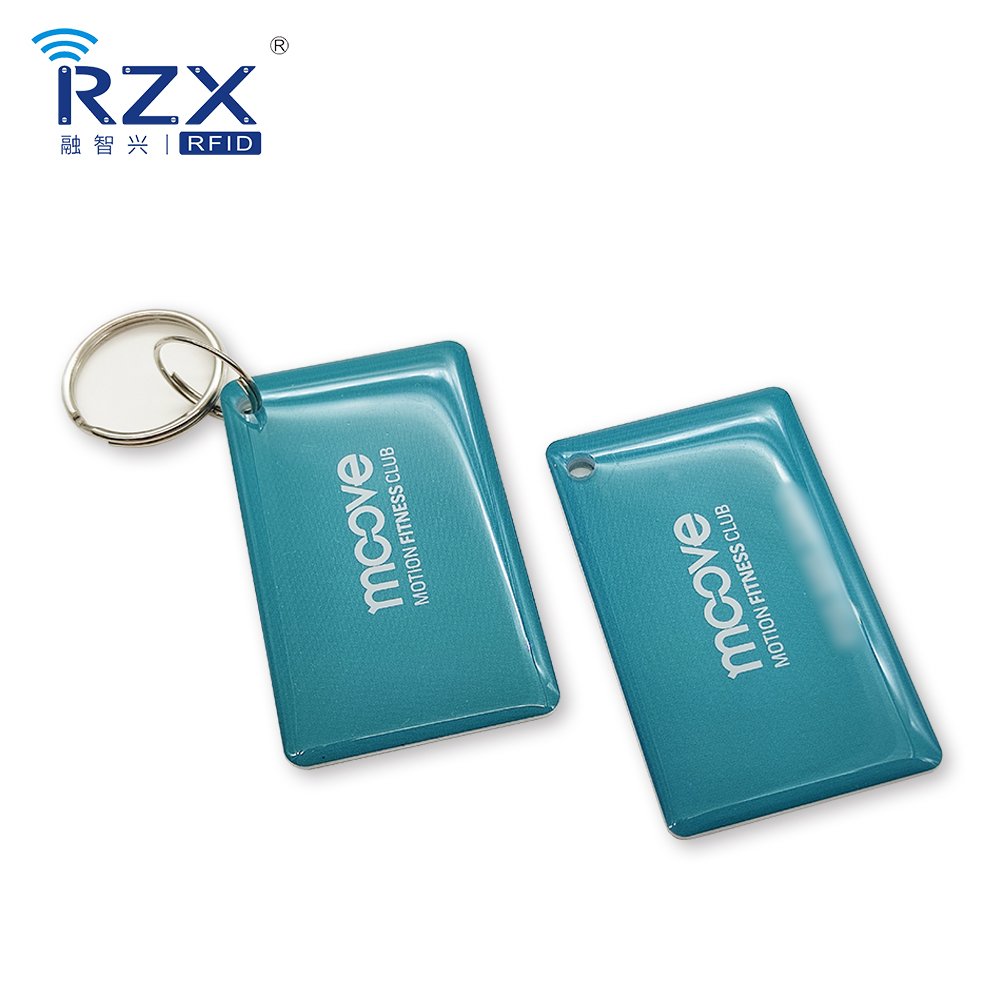 Custom RFID Key Chain Smart Tag 13.56Mhz F08 1K Byte Gym Membership Card