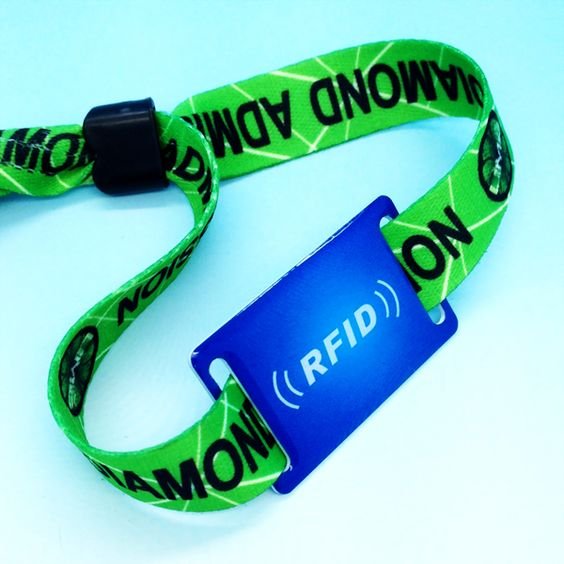 NFC RFID Woven Fabric wristbands rfid 125KHZ Eco-Friendly ic card Customizable Woven RFID Bracelet nfc for Festivals Events