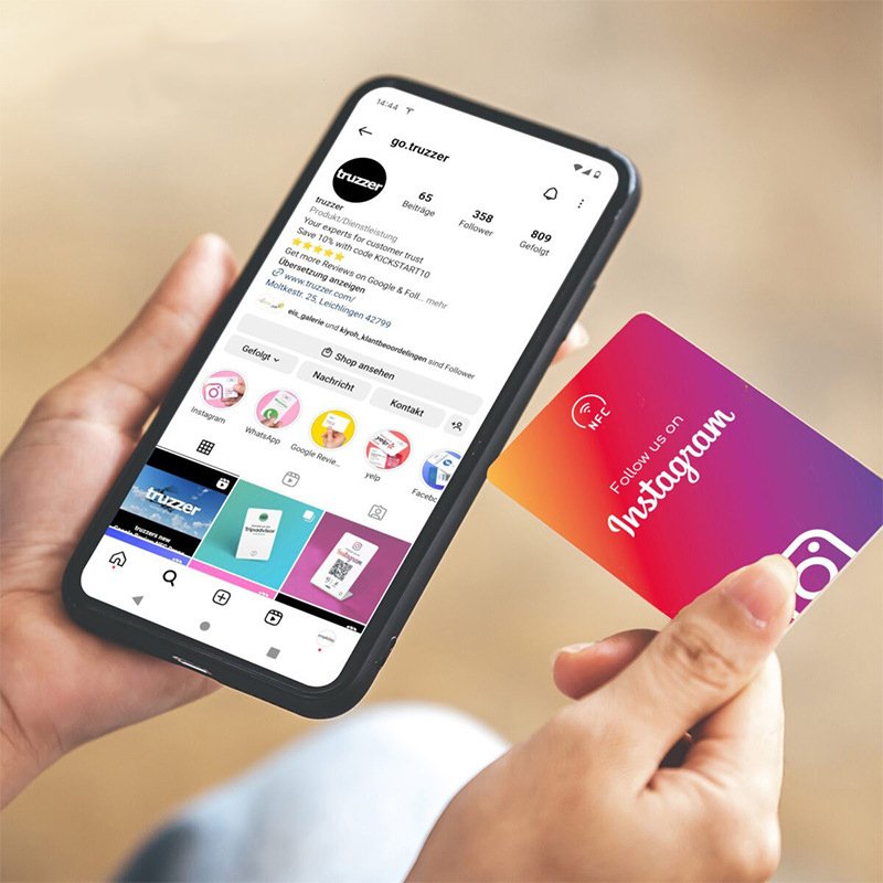 Custom Design Ntag213 NFC Google Review Card NFC Card Google Review With QR Code