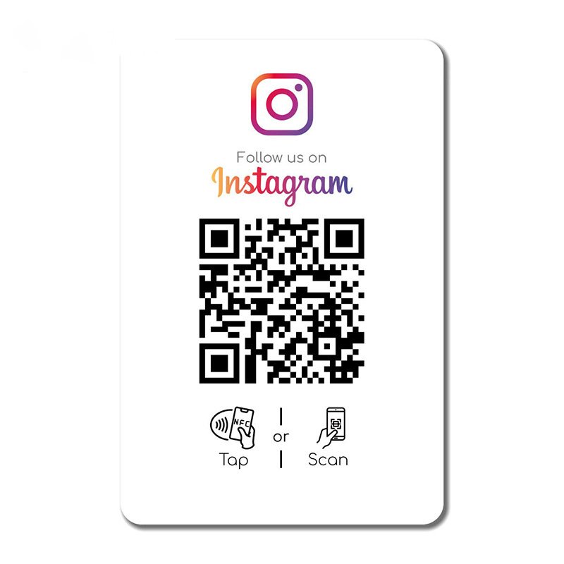 Custom Design Ntag213 NFC Google Review Card NFC Card Google Review With QR Code