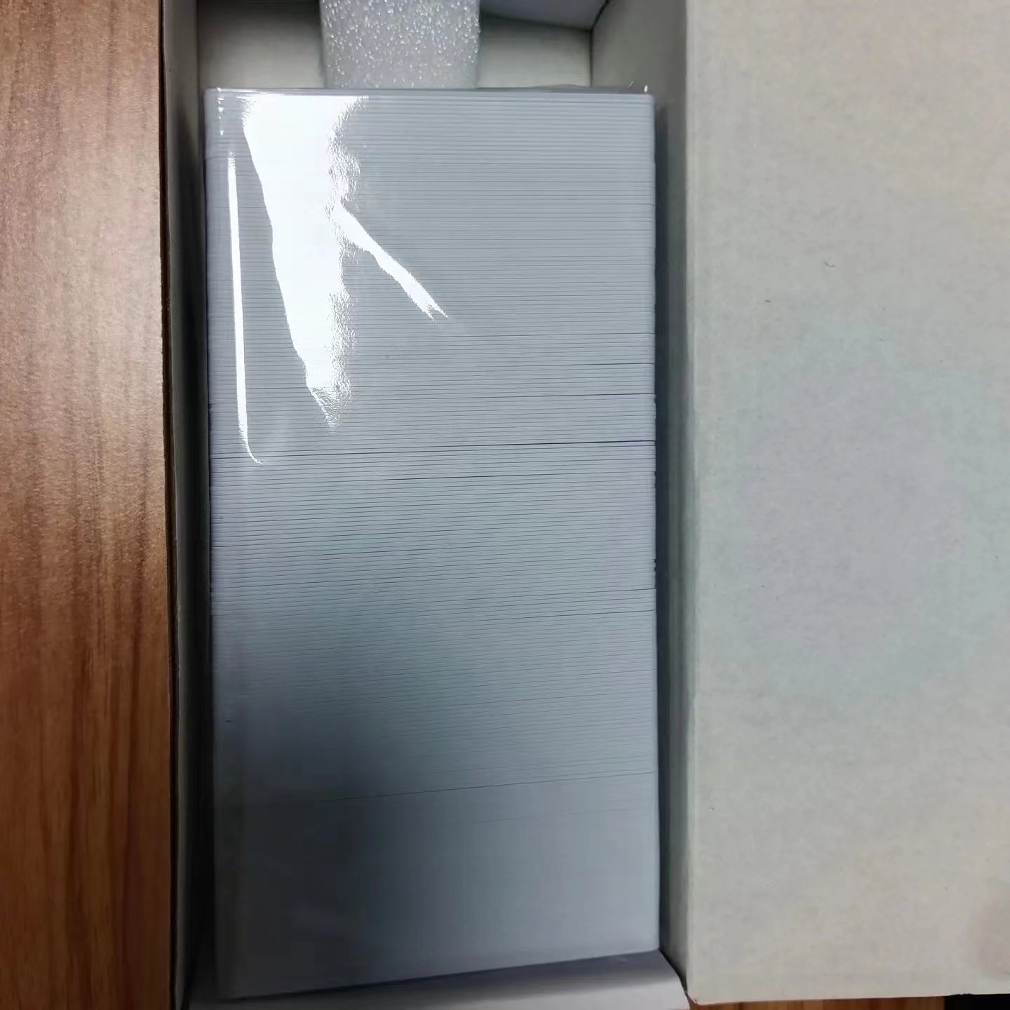 Blank access control cards PVC 13.56MHz business NFC card cr80 glossy white black RFID cards 125KHz