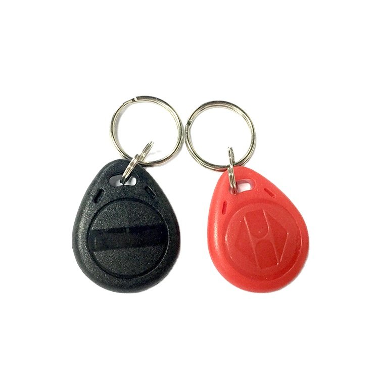 Logo Silkscreen Printing RFID ABS 125Khz 13.56Mhz Key Fob Rewritable IC/ID Key Tag for Access Control