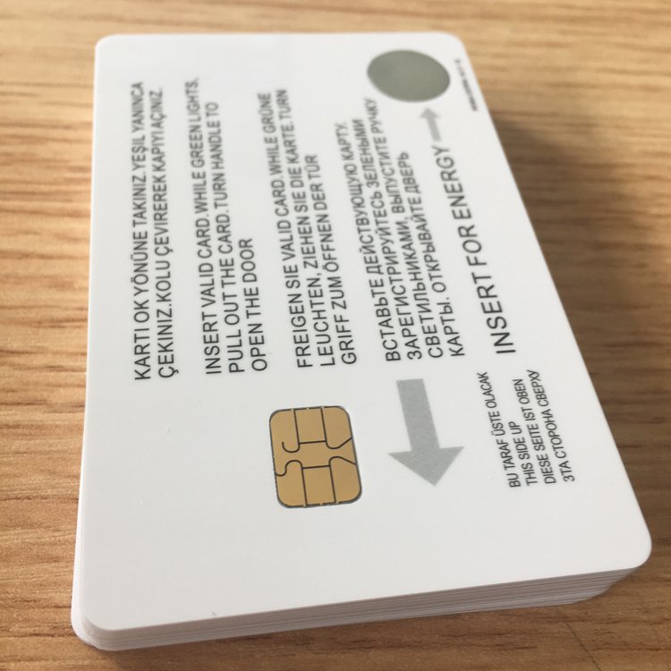 Customized ISO 7816 memory cards Smart SLE5542 AT24C16 Access control Card with lamination PVC cards for printer.