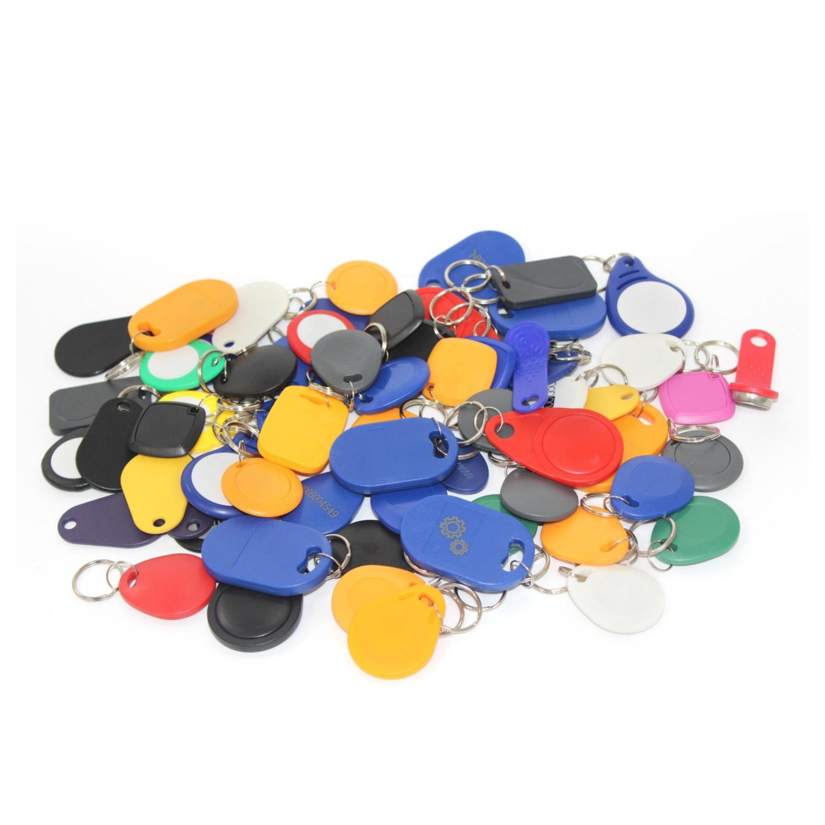 Hot Selling Writable RFID Key C ABS Keychain with HF NFC TAG 13.56MHz ISO14443A ID Key Fob