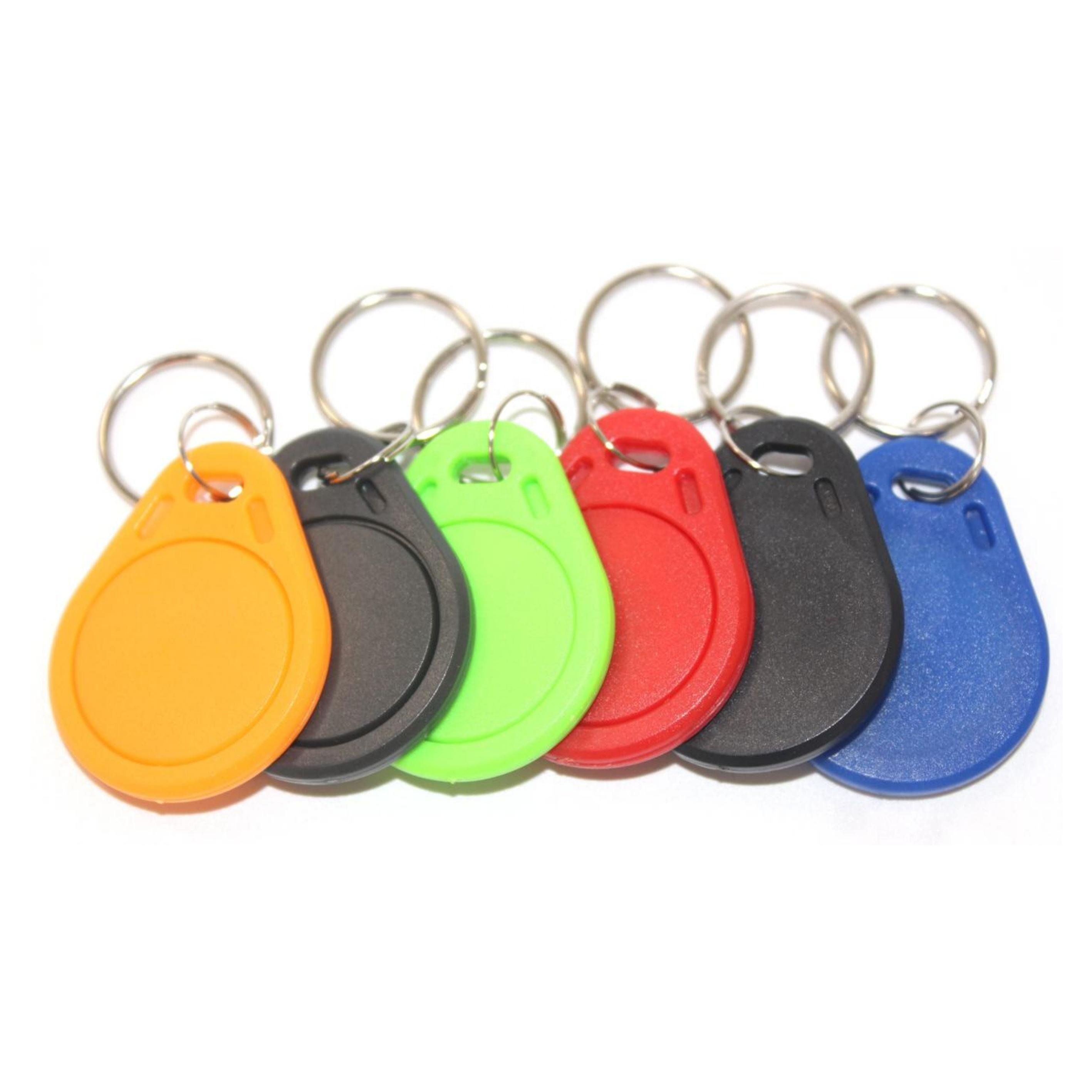 Hot Selling Writable RFID Key C ABS Keychain with HF NFC TAG 13.56MHz ISO14443A ID Key Fob