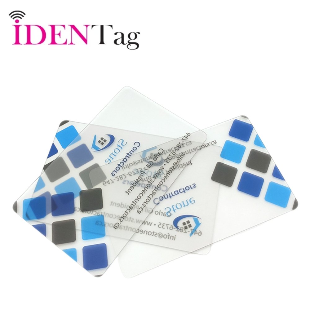 Professional Custom CR80 White Blank PVC Plastic ID Card With Transparent Window