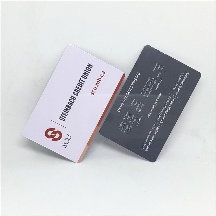 Customized UV Logo Matt NFC Social Media Card F08 IC Business Card RFID PVC Smart Card