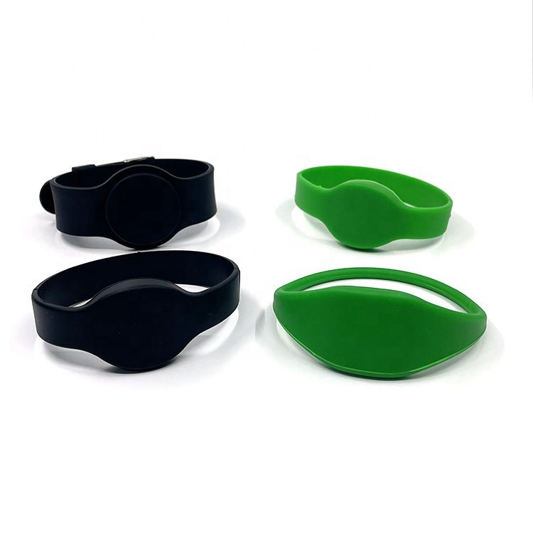 Wholesale Custom Printing 13.56Mhz NFC Silicone Wristband RFID Bracelet For Gym/ Festival Events