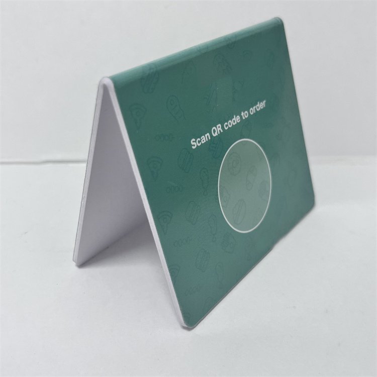 Black Logo Printed 215 Pvc Google Review Gift Nfc Stand Rfid Card