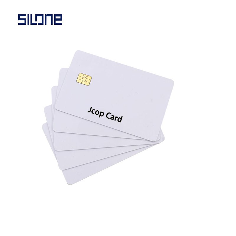 Silone custom printing unfused j3R180 J3R200 ntag213 chip pvc java card jcop Dual-interface contact dual interface logo card