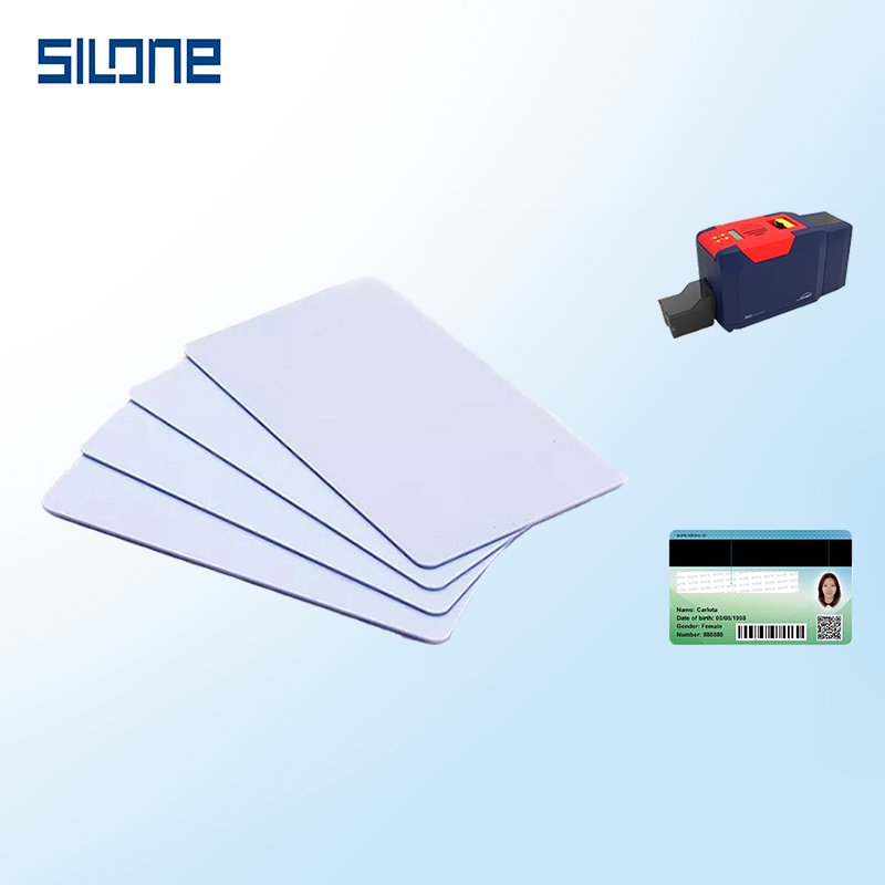 Silone custom printing unfused j3R180 J3R200 ntag213 chip pvc java card jcop Dual-interface contact dual interface logo card