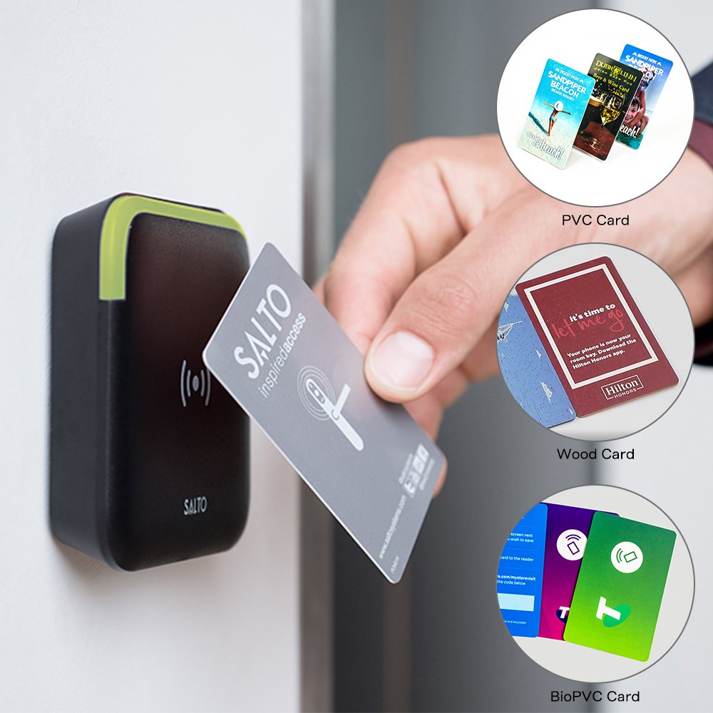 Plastic White Blank PVC Card Credit Card Size With F08 Chip for Access Control RFID Card