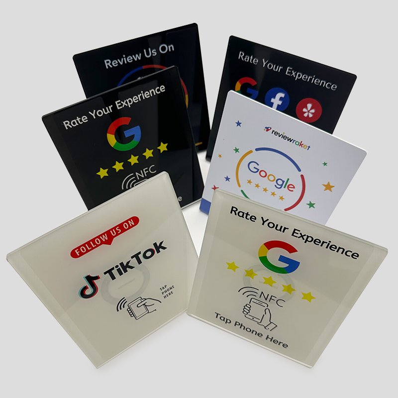 Access Control Nfc Tag Acrylic Google Review Nfc Card Sticker