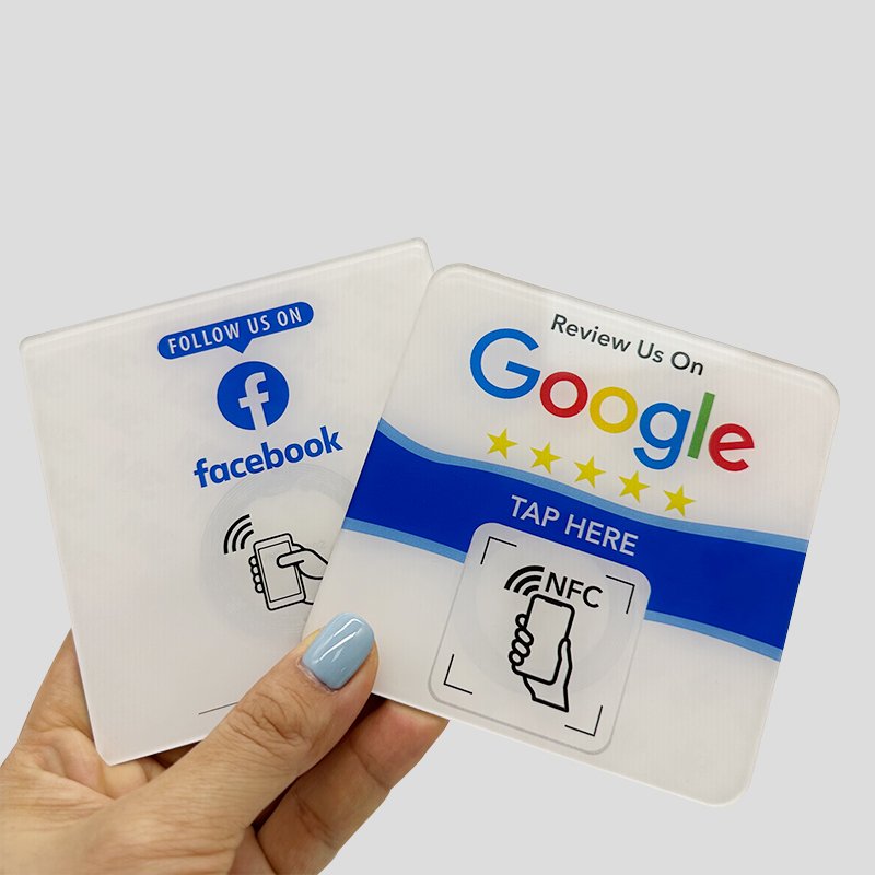 Access Control Nfc Tag Acrylic Google Review Nfc Card Sticker