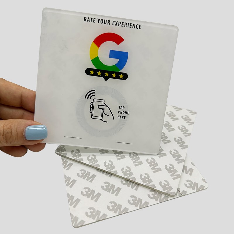 Access Control Nfc Tag Acrylic Google Review Nfc Card Sticker