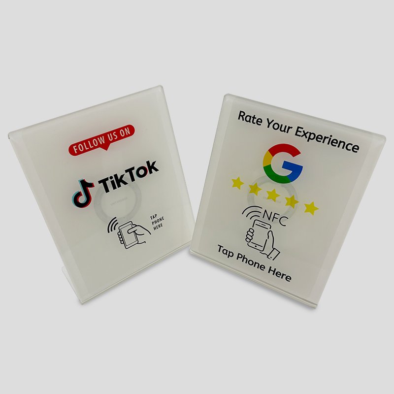 Access Control Nfc Tag Acrylic Google Review Nfc Card Sticker