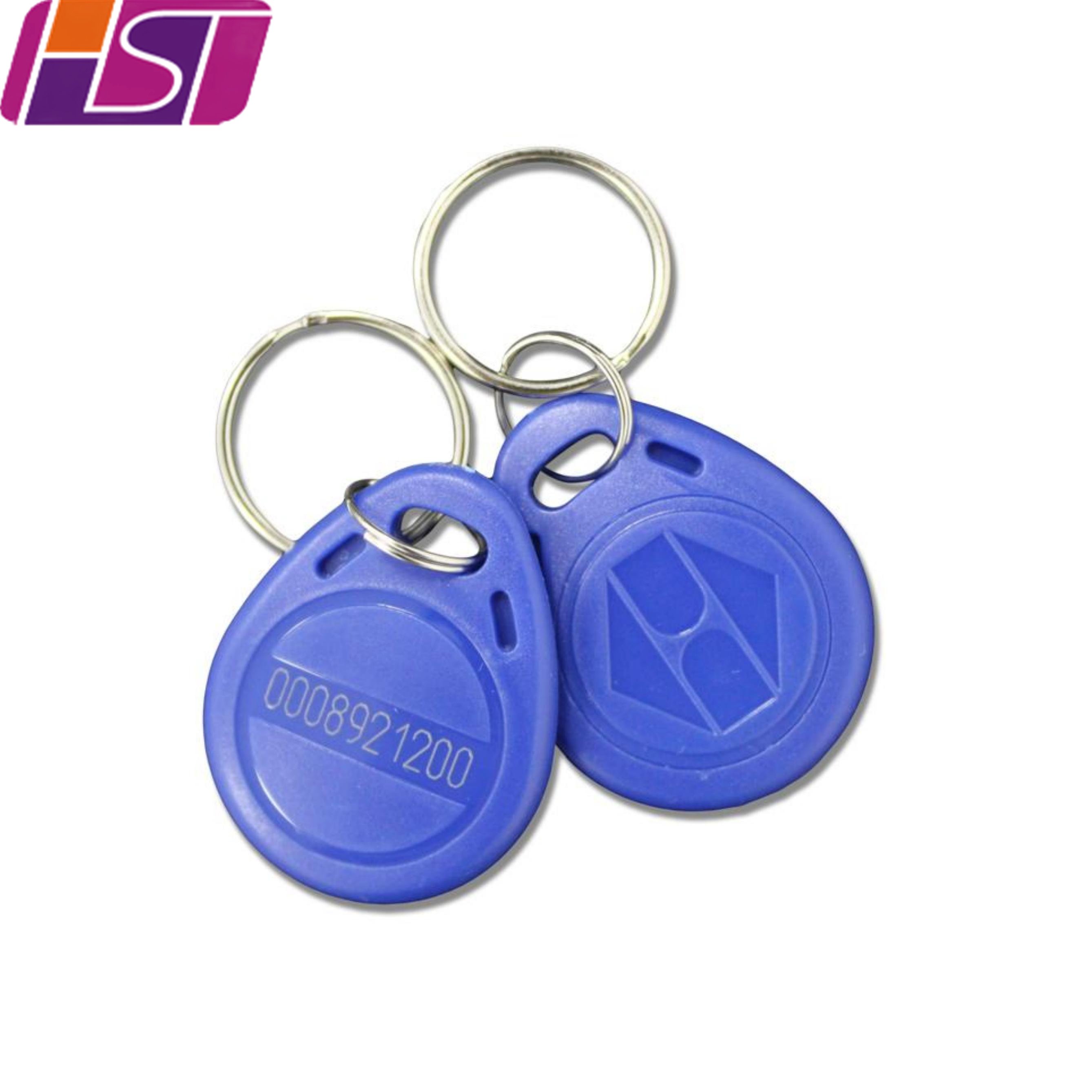 125khz BLANK ID custom Key fob tag NFC With plastic ABS smart Keychain hotel access elevator management parking lot portable
